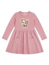 Girls' CUTE DOG long-sleeved dress