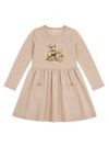 Girls' CUTE FAWN long-sleeved dress