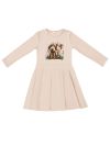 Girls' DOG and GIRL long-sleeved dress