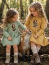 Girls'  FOX and GIRL  long-sleeved dress