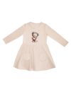 Girls' HEART TEDDY long-sleeved dress