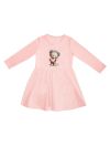 Girls' HEART TEDDY long-sleeved dress