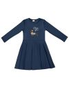 Girls' I LOVE YOU long-sleeved dress