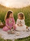 Girls' long-sleeve tulle dress CAT and CUP