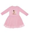 Girls' long-sleeve tulle dress CAT and PRINCESS