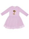Girls' long-sleeve tulle dress MUFFIN