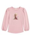 Girls' long-sleeved T-shirt BUNNY LOVE