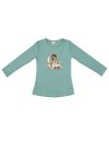 Girls' long-sleeved T-shirt GIRL and MOON
