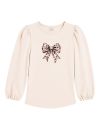 Girls' long-sleeved T-shirt LEO RIBBON