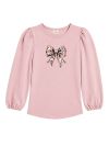 Girls' long-sleeved T-shirt LEO RIBBON