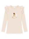 Girls' long-sleeved T-shirt  SWAN and PRINCESS