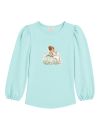 Girls' long-sleeved T-shirt UNICORN and PRINCESS