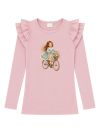 Girls' long-sleeved T-shirt VINTAGE RIDE