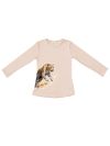 Girls' long-sleeved T-shirt WILD LEOPARD