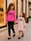 Girls' SMILE TODAY long-sleeved dress