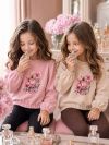 Girls' sweatshirt FLORAL PARFUME