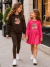 Girls' sweatshirt LEOPARD BLOOM