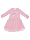 Girls' tulle BIRDS dress with long sleeves