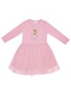 Girls' tulle DOLL dress with long sleeves