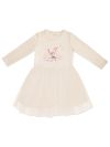 Girls' tulle MUSIC dress with long sleeves