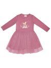 Girls' tulle MUSIC dress with long sleeves