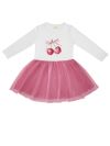 Girls' tulle SWEET CHERRY dress with long sleeves