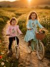 Girls' VINTAGE RIDE long-sleeved dress