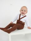 Kid's tights with braces RIB SLIM 2