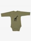 Long-sleeved bodysuit Giraffe