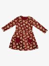 Long-sleeved dress GINGERBREAD