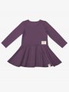 Long-sleeved dress Purple