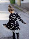 Long-sleeved dress with tulle JAPI HEARTS