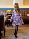 Long-sleeved flounce dress CANDY