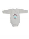 Long-sleeved wrapover bodysuit 1F BABY WOLF