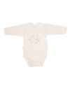 Long-sleeved wrapover bodysuit ELEPHANT