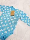 Long-sleeved wrapover bodysuit SAILBOAT
