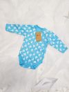 Long-sleeved wrapover bodysuit SAILBOAT