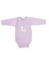 Long-sleeved wrapover bodysuit SWAN