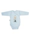 Long-sleeved wrapover bodysuit THREE ELEPHANTS