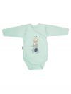 Long-sleeved wrapover bodysuit THREE ELEPHANTS