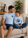 Men's short-sleeved pajamas SOCCER STRIKE