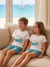 Pyjamas OCEAN WAVES with short sleeves