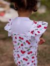 Short-sleeved bodysuit CHERRY