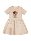 Short-sleeved dress GIRL FLORAL