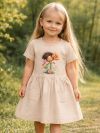 Short-sleeved dress GIRL FLORAL