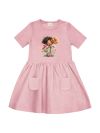Short-sleeved dress GIRL FLORAL