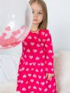 Short-sleeved dress HEARTS
