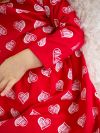 Short-sleeved dress HEARTS