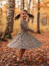 Short-sleeved dress LEOPARD