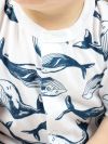 Short- sleeved jumpsuit WHALES